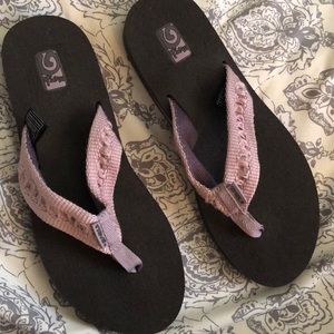 TEVA mush flip flops